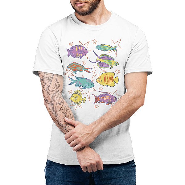 Peixinhos de Bel Sachetti - Camiseta Basicona Unissex