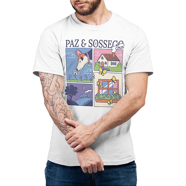 Paz&Sossego de Bel Sachetti - Camiseta Basicona Unissex