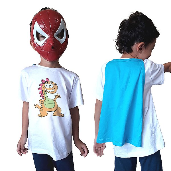 Amigo Jurássico - Camiseta Clássica Infantil com Capa