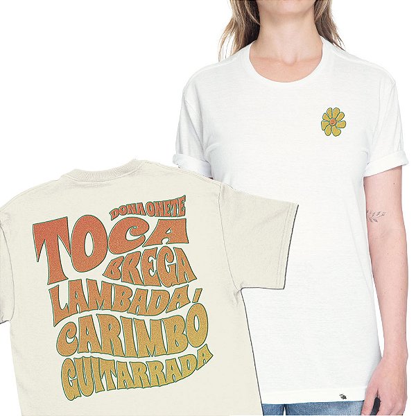 Toca Brega - FRENTE e COSTAS - Camiseta Basicona Unissex