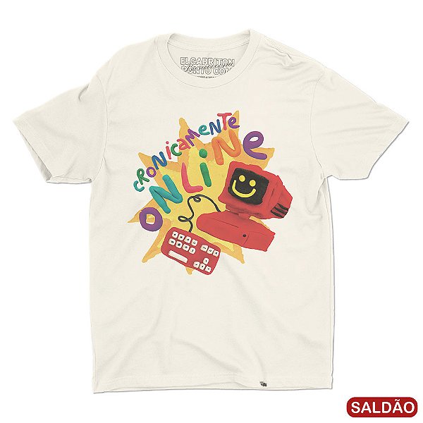 Cronicamente Online - Camiseta Basicona Unissex-Saldão