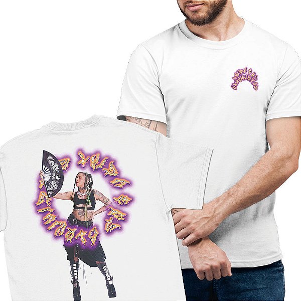 Leque e Luisa - FRENTE e COSTAS - Camiseta Basicona Unissex