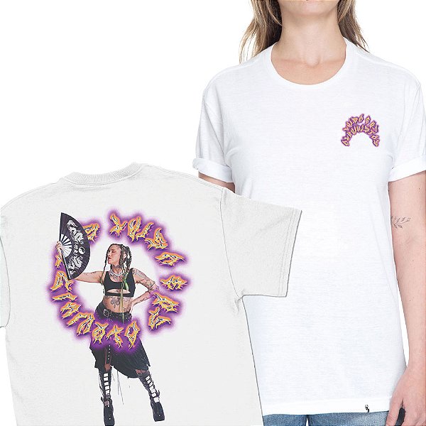 Leque e Luisa - FRENTE e COSTAS - Camiseta Basicona Unissex
