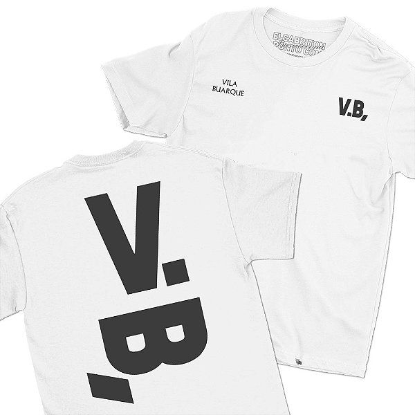 Vila Buarque Estampa 2 - FRENTE e COSTAS - Camiseta Basicona Unissex