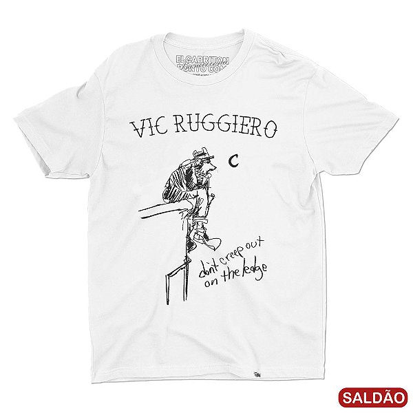 Don't Creep Out por Vic Ruggiero - Camiseta Basicona Unissex-Saldão