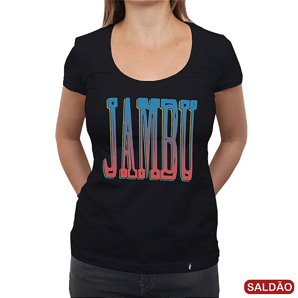 Jambu Letras - Camiseta Clássica Feminina-Saldão