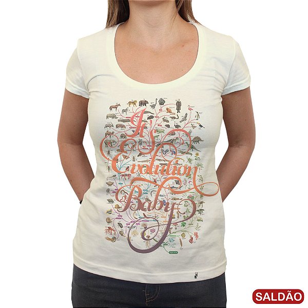 Its Evolution Baby - Camiseta Clássica Feminina-Saldão