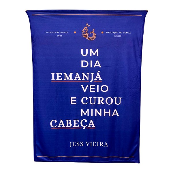 Iemanjá de Jess Vieira - AZUL ROYAL  - Canga / Bandeira