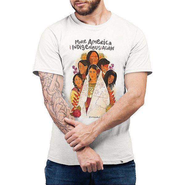 Make America Indigenous Again - Camiseta Basicona Unissex