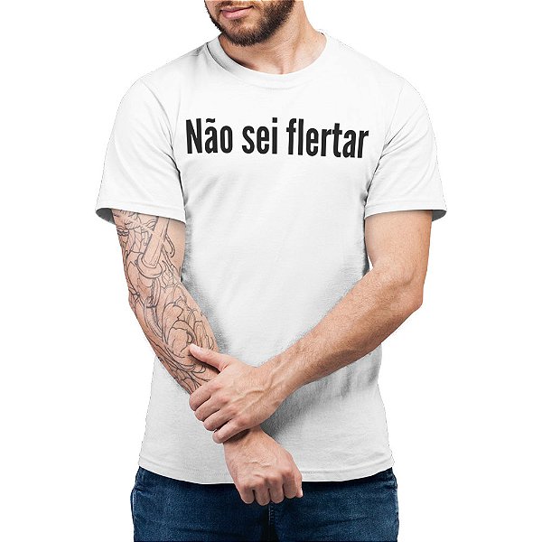 Não Sei Flertar - Camiseta Basicona Unissex