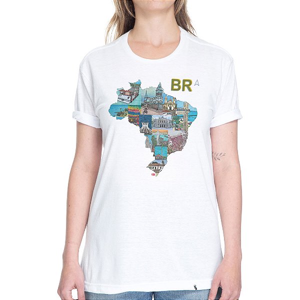 Brasil de Clabê - Camiseta Basicona Unissex