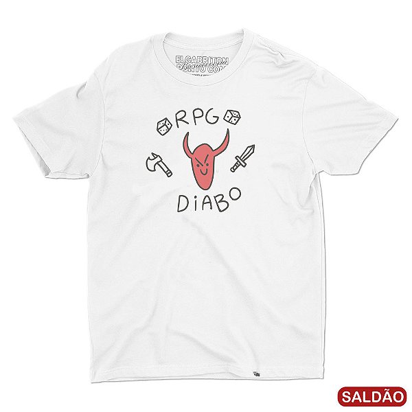 RPG DIABO - Camiseta Basicona Unissex-Saldão
