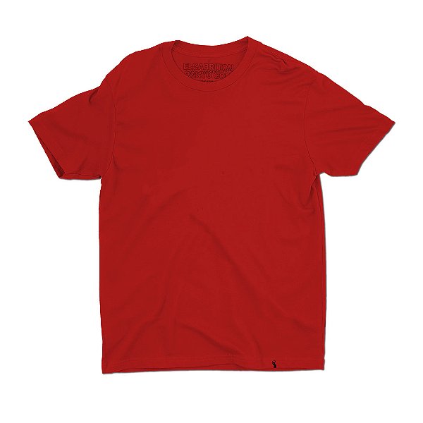 Camiseta Basicona Lisa - VERMELHA (unissex) - Camiseta Basicona Unissex