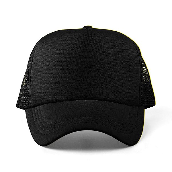 Boné Liso - PRETO  - Boné