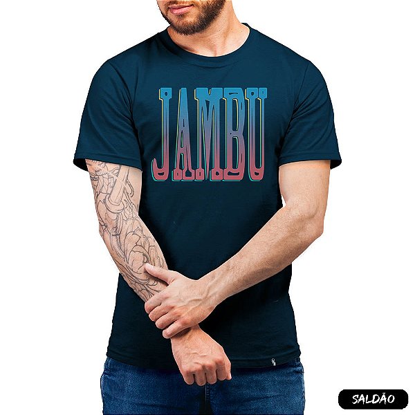 Jambu Letras - Camiseta Clássica Masculina-Saldão