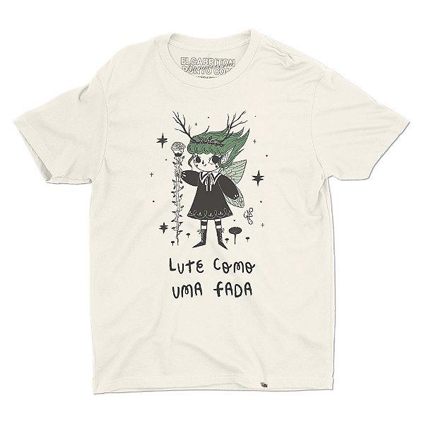 Lute Como uma Fada - Camiseta Basicona Unissex