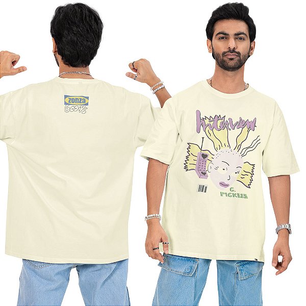 Pickes Zonza - FRENTE e COSTAS - Camiseta Oversized Unissex