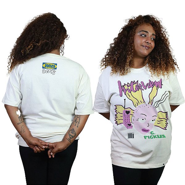 Pickes Zonza - FRENTE e COSTAS - Camiseta Oversized Unissex