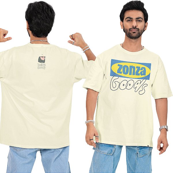 Zonza Goods - FRENTE e COSTAS - Camiseta Oversized Unissex
