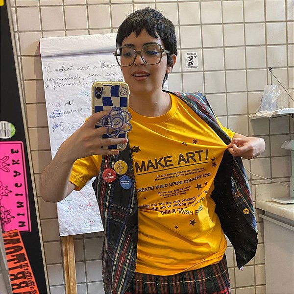 Make Art de Eli Marigo - Camiseta Basicona Unissex