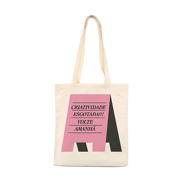 Criatividade Esgotada - Bolsa de Lona