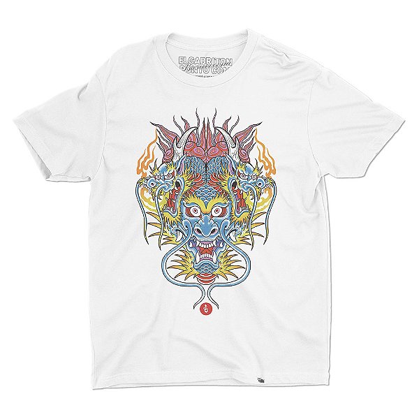 Dragão 3 Cabeças - Camiseta Basicona Unissex