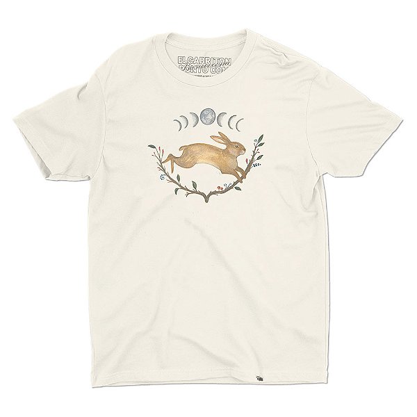 Lebre Primavera - Camiseta Basicona Unissex