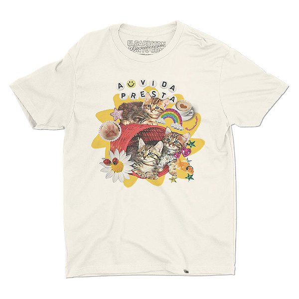 Gatinhos - A Vida Presta - Camiseta Basicona Unissex