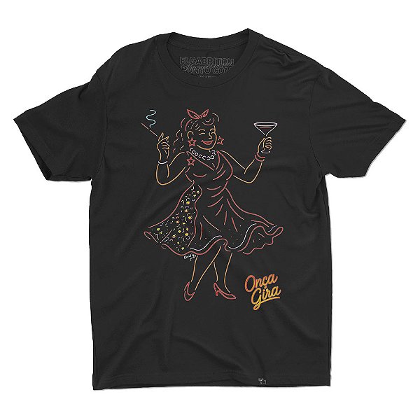 Onça Gira - Camiseta Basicona Unissex