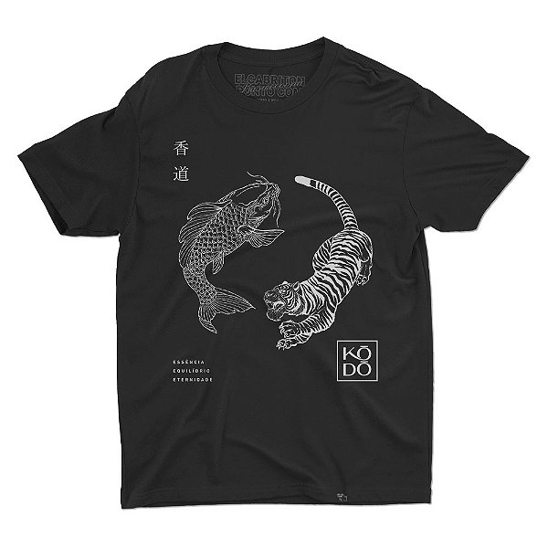 A Essência da Dualidade em Equilíbrio - Camiseta Basicona Unissex