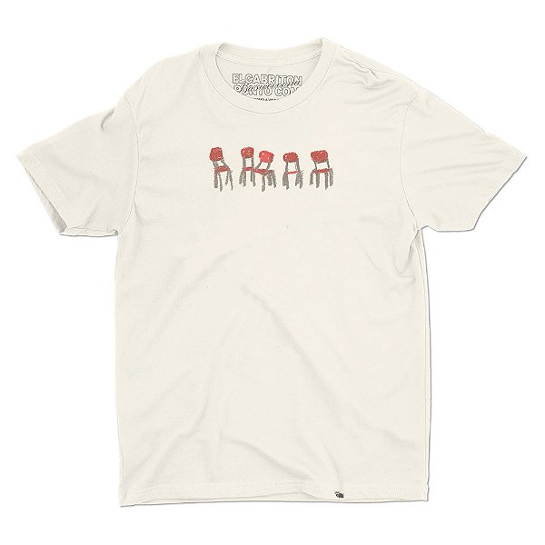 Cadeirinhas Vermelhas - Camiseta Basicona Unissex