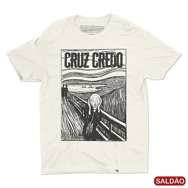 Cruz Credo  - Camiseta Basicona Unissex-Saldão