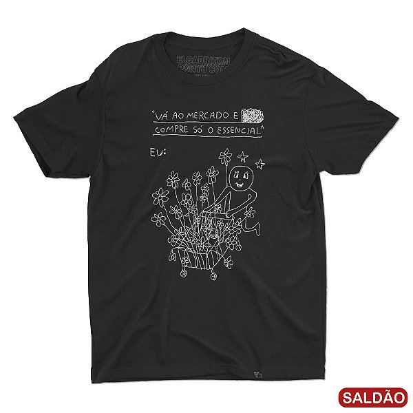 Compre Só o Essencial - Camiseta Basicona Unissex-Saldão