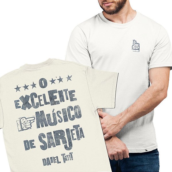 O Excelente Músico - FRENTE e COSTAS - Camiseta Basicona Unissex