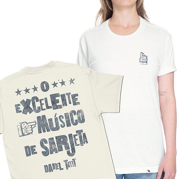 O Excelente Músico - FRENTE e COSTAS - Camiseta Basicona Unissex