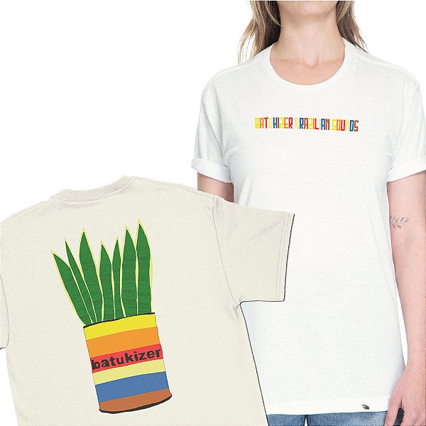 Espada de Ogum de Btkzr - FRENTE e COSTAS - Camiseta Basicona Unissex