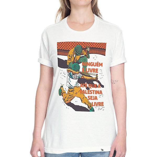 Ninguém é Livre - Camiseta Basicona Unissex