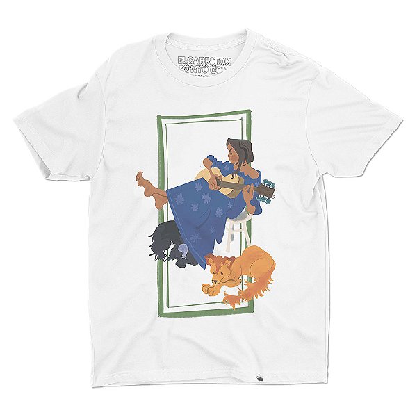 VIOLÃO MENINA - Camiseta Basicona Unissex
