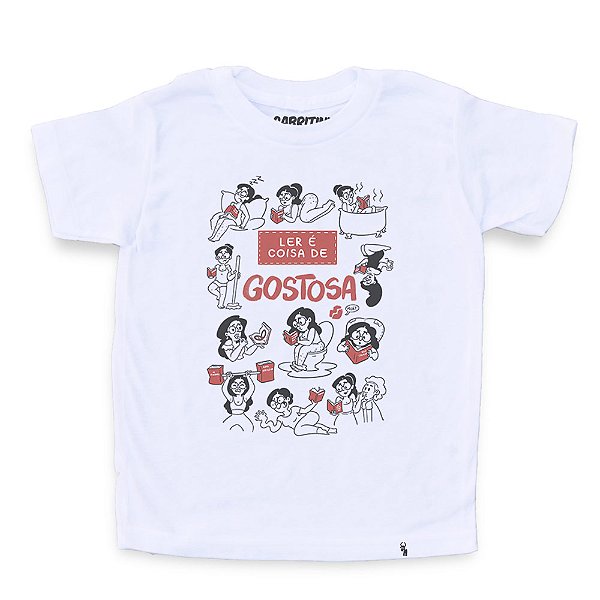Ler é Coisa de Gostosa - AZMINA 25 - Camiseta Clássica Infantil