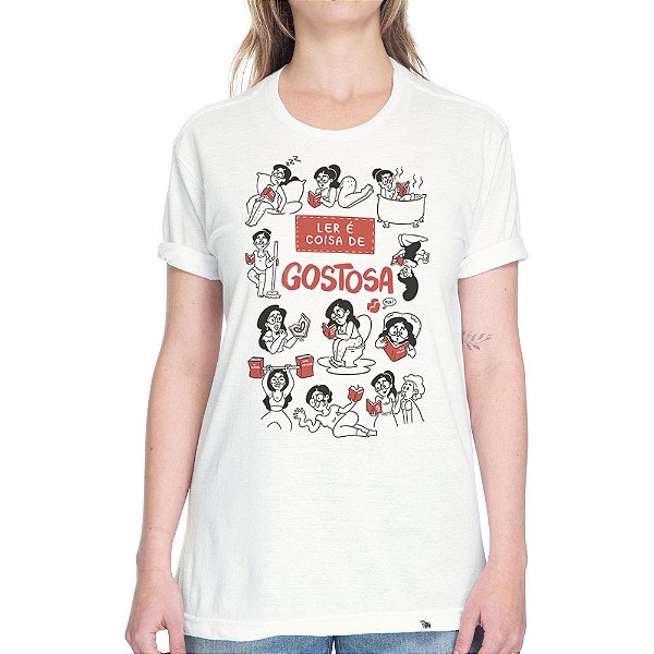 Ler é Coisa de Gostosa - AZMINA 25 - Camiseta Basicona Unissex
