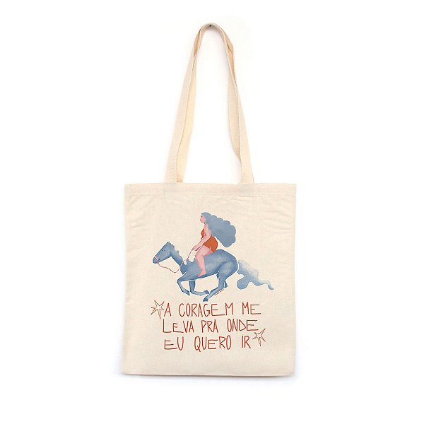 A Coragem me Leva de Barbara Tristão - AZMINA 25 - Bolsa de Lona