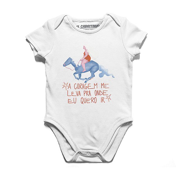 A Coragem me Leva de Barbara Tristão - AZMINA 25 - Body Infantil