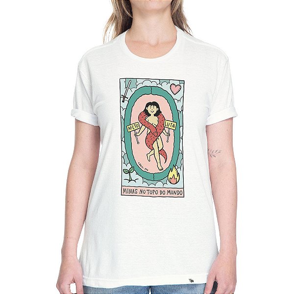 Minas no Topo do Mundo - AZMINA 25 - Camiseta Basicona Unissex