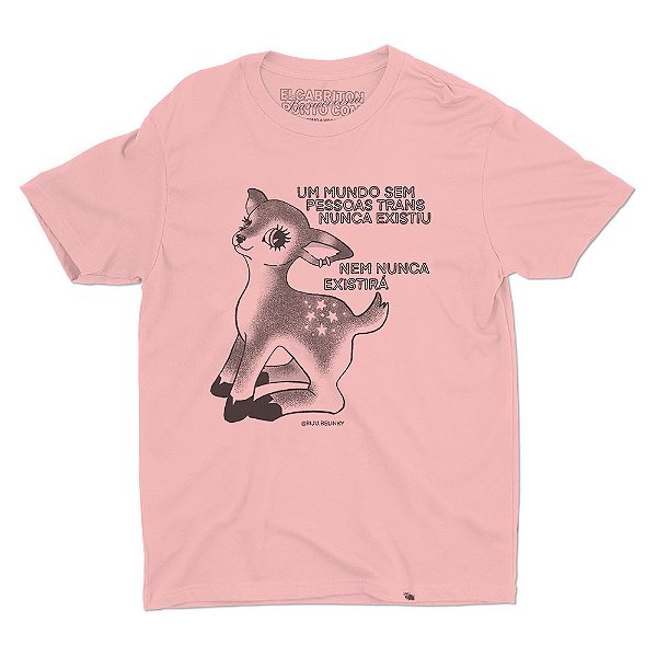 Um Mundo Sem Pessoas Trans Nunca Existiu - Camiseta Basicona Unissex