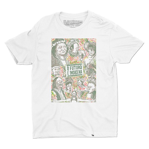O Futuro É Indígena - Camiseta Basicona Unissex