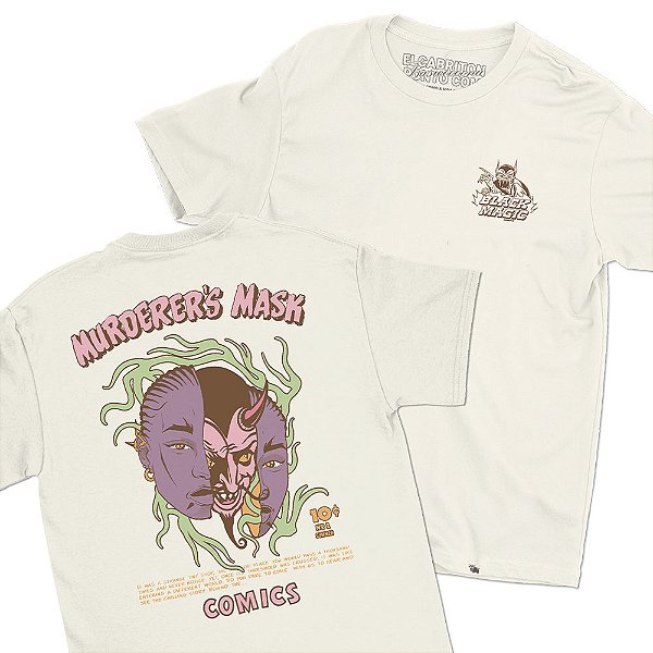 BLACK MAGIC - FRENTE e COSTAS - Camiseta Basicona Unissex