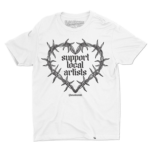 Support Local Artists de Ana Dias - Camiseta Basicona Unissex