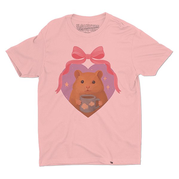 Ratinho Coração - Camiseta Basicona Unissex