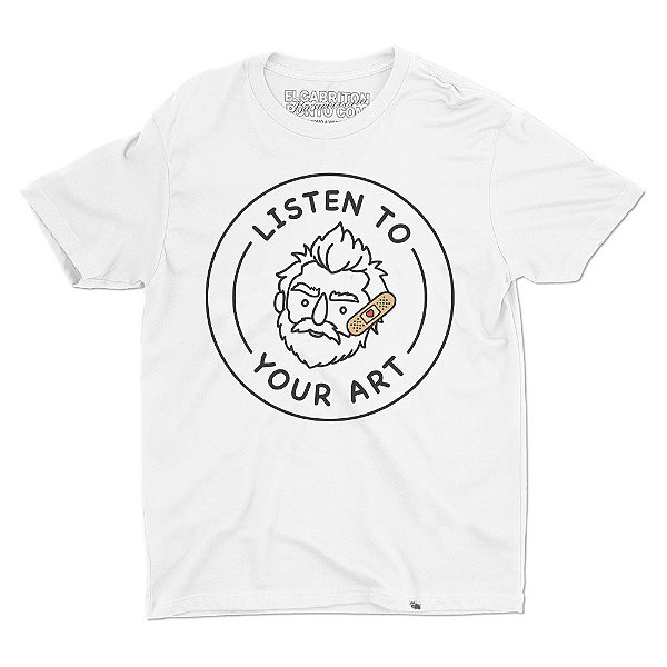 Listen to Your Art - Camiseta Basicona Unissex