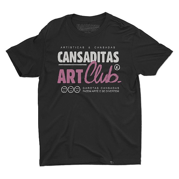 Cansaditas Art Club - Camiseta Basicona Unissex